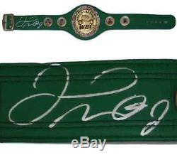 Floyd Mayweather Autographed/Signed Green WBC Boxing Belt BAS 19959