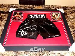 Floyd Mayweather Framed Signed Prop Boxing Shorts Beckett In Person Witness COA