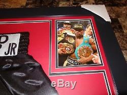 Floyd Mayweather Framed Signed Prop Boxing Shorts Beckett In Person Witness COA