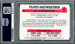 Floyd Mayweather Jr 1997 Brown's Boxing Rookie Retro Rp Rc Gem 10 Auto 50-0 Psa