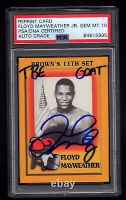 Floyd Mayweather Jr 1997 Retro Brown's Boxing Rookie? PSA 10 Gem Mint TBE/GOAT