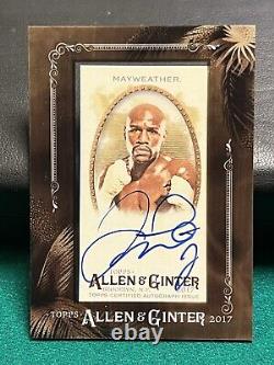 Floyd Mayweather Jr. 2017 Topps Allen & Ginter Auto Autograph 50-0! SSP