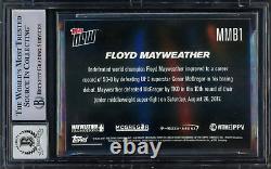 Floyd Mayweather Jr. 2017 Topps Now Card vs McGregor Gem 10 Auto Beckett