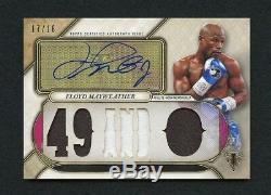 Floyd Mayweather Jr 2017 Topps Triple Threads 17/18 Auto Autographed Signed Rare