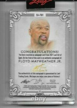 Floyd Mayweather Jr 2021 Leaf Art of Sport Auto 2/4