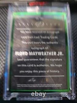 Floyd Mayweather Jr. 2022 Leaf Decadence GREEN Auto Autograph #3/4 card