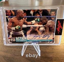 Floyd Mayweather Jr. 2022 Leaf Pro Set Autograph VERY RARE #5/15 FREE SHIP