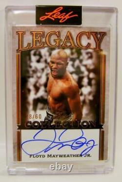 Floyd Mayweather Jr #28 /60 Auto Legacy Collection Edition Leaf 2023