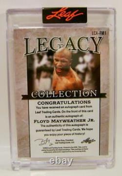 Floyd Mayweather Jr #28 /60 Auto Legacy Collection Edition Leaf 2023