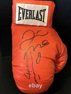 Floyd Mayweather Jr. And Marcos Chino Maidana Dual Signed Boxing Glove JSA COA