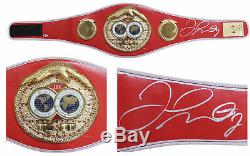 Floyd Mayweather Jr. Authentic Signed Full Size Red IBF Belt BAS Witnessed