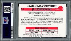 Floyd Mayweather Jr Auto 1997 Brown's Boxing Rookie Retro RP RC $$ Money PSA