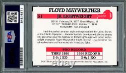 Floyd Mayweather Jr Auto 1997 Brown's Boxing Rookie Retro RP RC $ Money PSA