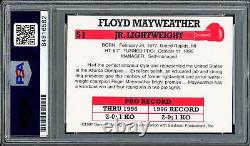 Floyd Mayweather Jr Auto 1997 Brown's Boxing Rookie Retro Rp Rc Psa/dna 211860