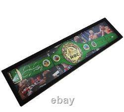 Floyd Mayweather Jr Autographed Boxing Belt in Custom Display Case with BAS COA