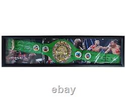 Floyd Mayweather Jr Autographed Boxing Belt in Custom Display Case with BAS COA