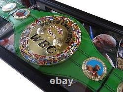 Floyd Mayweather Jr Autographed Boxing Belt in Custom Display Case with BAS COA