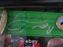 Floyd Mayweather Jr Autographed Boxing Belt in Custom Display Case with BAS COA