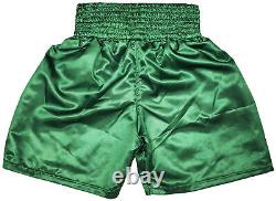 Floyd Mayweather Jr. Autographed Green Boxing Trunks Tbe Beckett Witness 221644