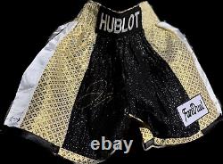 Floyd Mayweather Jr Autographed Hublot Trunks Psa Verified