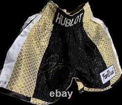 Floyd Mayweather Jr Autographed Hublot Trunks Psa Verified