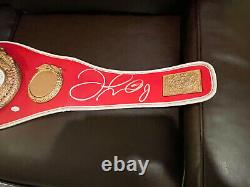 Floyd Mayweather Jr. Autographed IBF Full Size Belt (No Decals) JSA COA