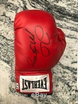 Floyd Mayweather Jr. Autographed Red Everlast Boxing Glove