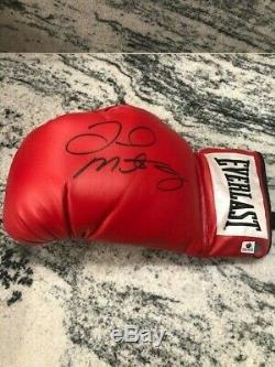 Floyd Mayweather Jr. Autographed Red Everlast Boxing Glove