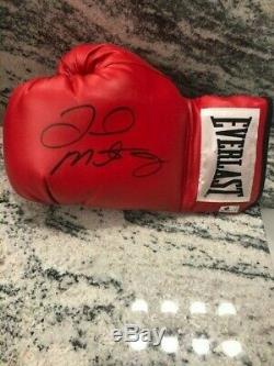 Floyd Mayweather Jr. Autographed Red Everlast Boxing Glove