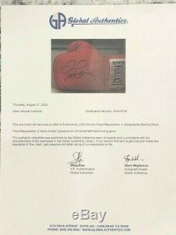 Floyd Mayweather Jr. Autographed Red Everlast Boxing Glove
