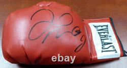 Floyd Mayweather Jr. Autographed Red Everlast Boxing Glove Lh Beckett Bas 121799