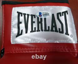 Floyd Mayweather Jr. Autographed Red Everlast Boxing Glove Lh Beckett Bas 121799