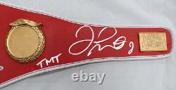 Floyd Mayweather Jr. Autographed Red Ibf Full Size Belt Tmt Beckett 159676