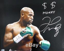 Floyd Mayweather Jr. Autographed Signed 16x20 Photo Money Beckett Bas 159709