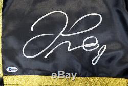Floyd Mayweather Jr. Autographed Signed Black Trunks Hublot Beckett 157355