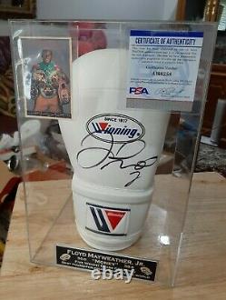 Floyd Mayweather Jr. Autographed Signed Boxing Glove With Psa Coa And Case