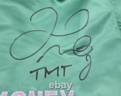 Floyd Mayweather Jr. Autographed Signed Green Boxing Trunks Tmt Beckett 159663