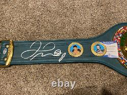 Floyd Mayweather Jr. Autographed Signed Green Wbc Full Size Belt Beckett 157354