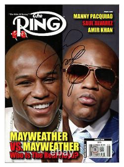 Floyd Mayweather Jr. Autographed Signed Ring Magazine Beckett BAS QR #BK08920