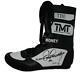 Floyd Mayweather Jr Autographed TMT TBE Black Left Boxing Shoe 50-0 BAS 24969