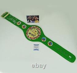 Floyd Mayweather Jr Autographed WBC Boxing Belt Replica 48 with Beckett BAS COA