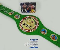 Floyd Mayweather Jr Autographed WBC Boxing Belt Replica 48 with Beckett BAS COA