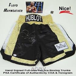 Floyd Mayweather Jr Autographed WBC Boxing Shorts Trunks Replica with PSA COA