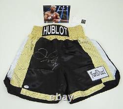 Floyd Mayweather Jr Autographed WBC Boxing Shorts Trunks Replica with PSA COA