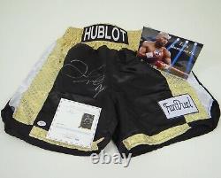 Floyd Mayweather Jr Autographed WBC Boxing Shorts Trunks Replica with PSA COA