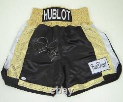 Floyd Mayweather Jr Autographed WBC Boxing Shorts Trunks Replica with PSA COA
