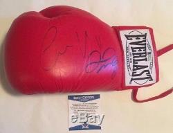 Floyd Mayweather Jr & Conor McGregor Autographed Everlast Glove Beckett COA