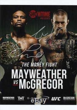 Floyd Mayweather Jr, Conor McGregor, Boxing Signed Autograph 8.5x11 Photo / COA