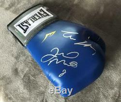 Floyd Mayweather Jr & Conor McGregor Signed Autograph Boxing Glove / COA