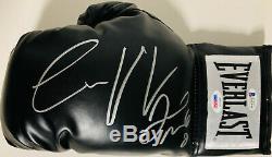 Floyd Mayweather Jr. Conor McGregor Signed Boxing Glove Beckett BAS PSA DNA